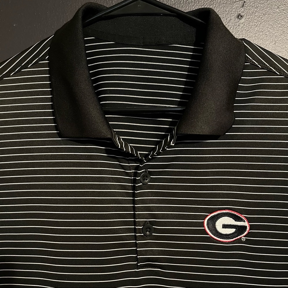 Nike Golf Polo Dri Fit - Georgia Bulldogs - Black, Medium